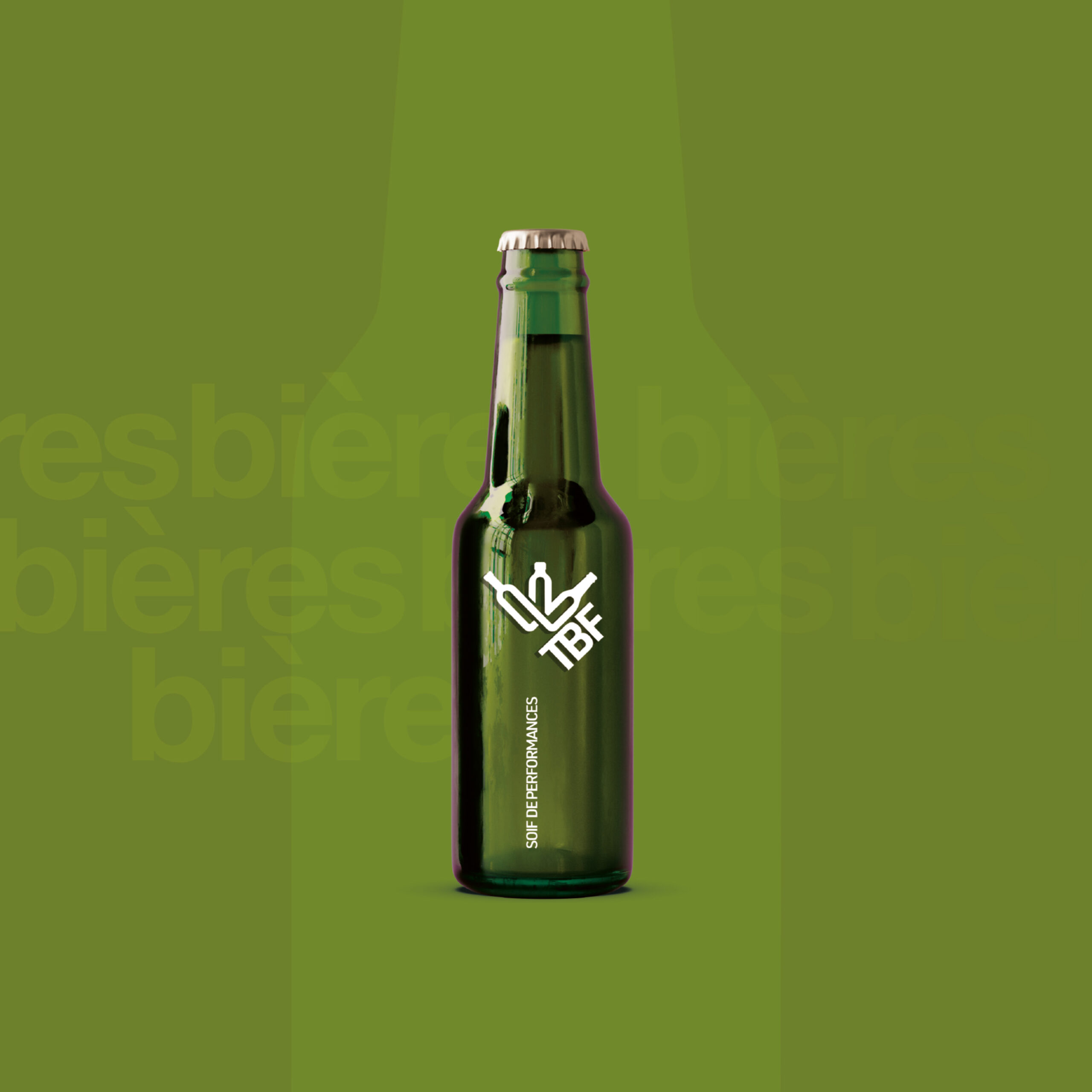 The beverages Family logo et bière Force de vente mutualisée pour les distributeurs de boissons Création Little Big Idea